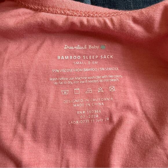 Dreamland Baby Bamboo Sleep Sack Size Small 0-6 months - Picture 4 of 4